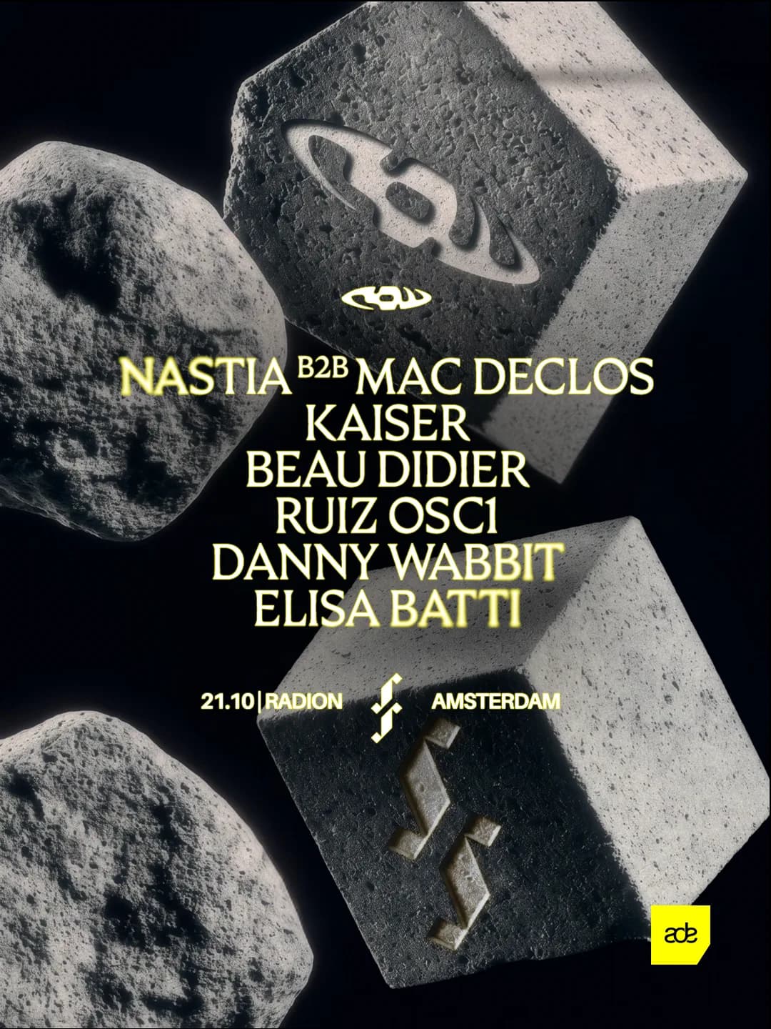 RAW x Frenzy ADE event poster