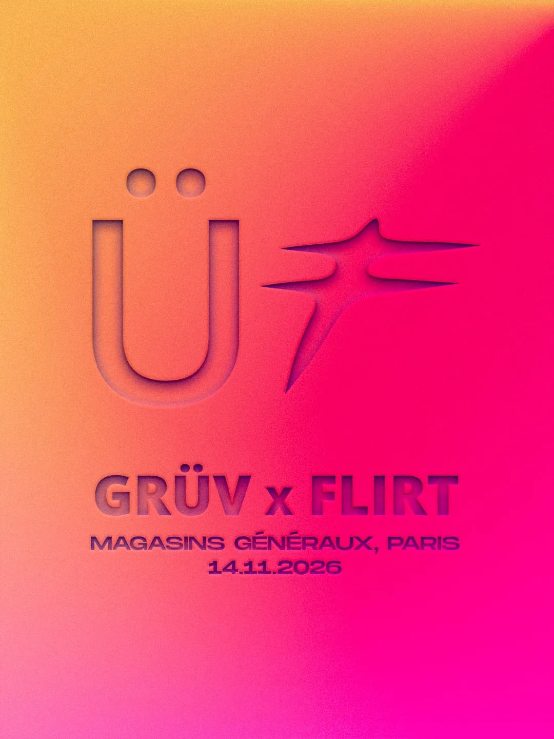 GRÜV x TBA event poster