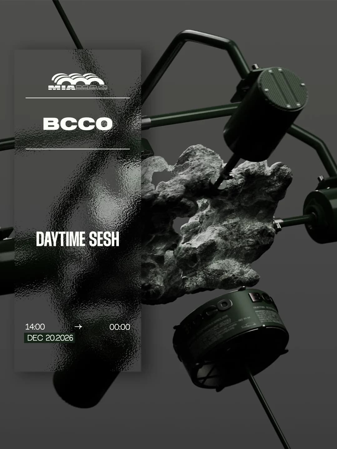 BCCO: Daytime Sesh event poster