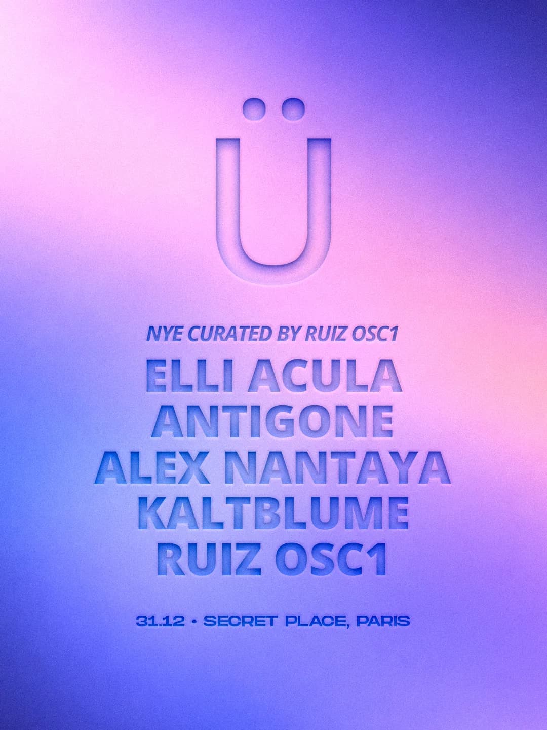 GRÜV NYE 2026 event poster
