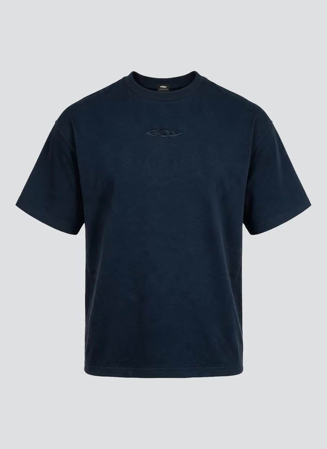 Black embroidered T-shirt • RAW