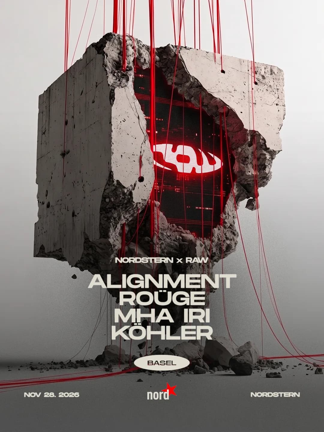 RAW x Nordstern event poster