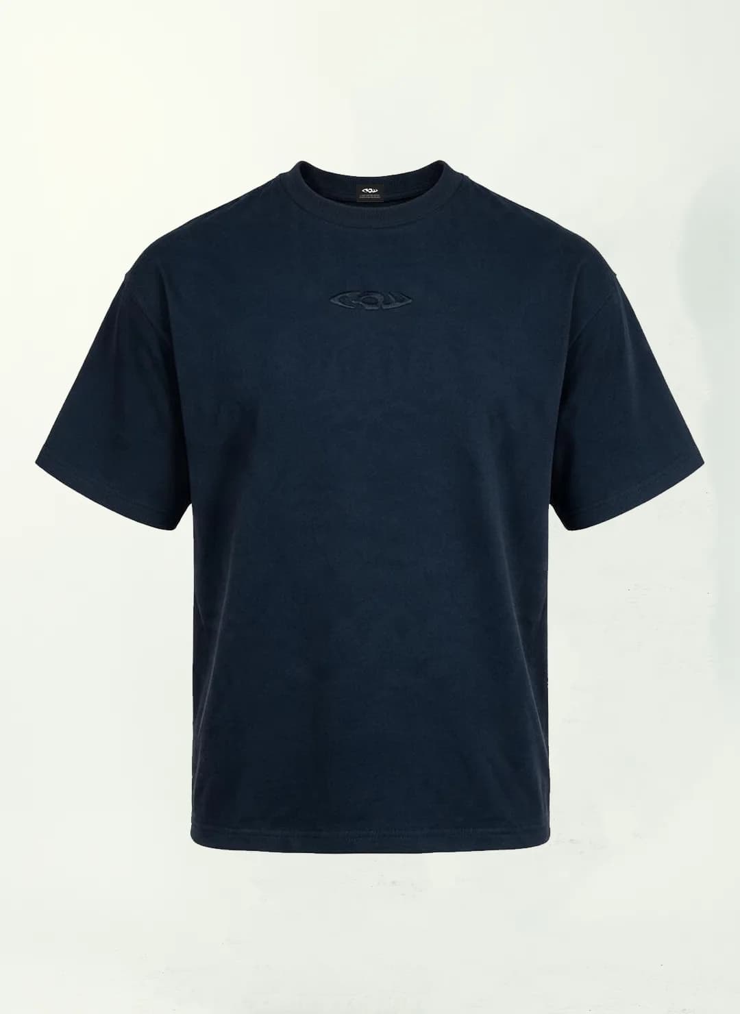 Black embroidered T-shirt • RAW
