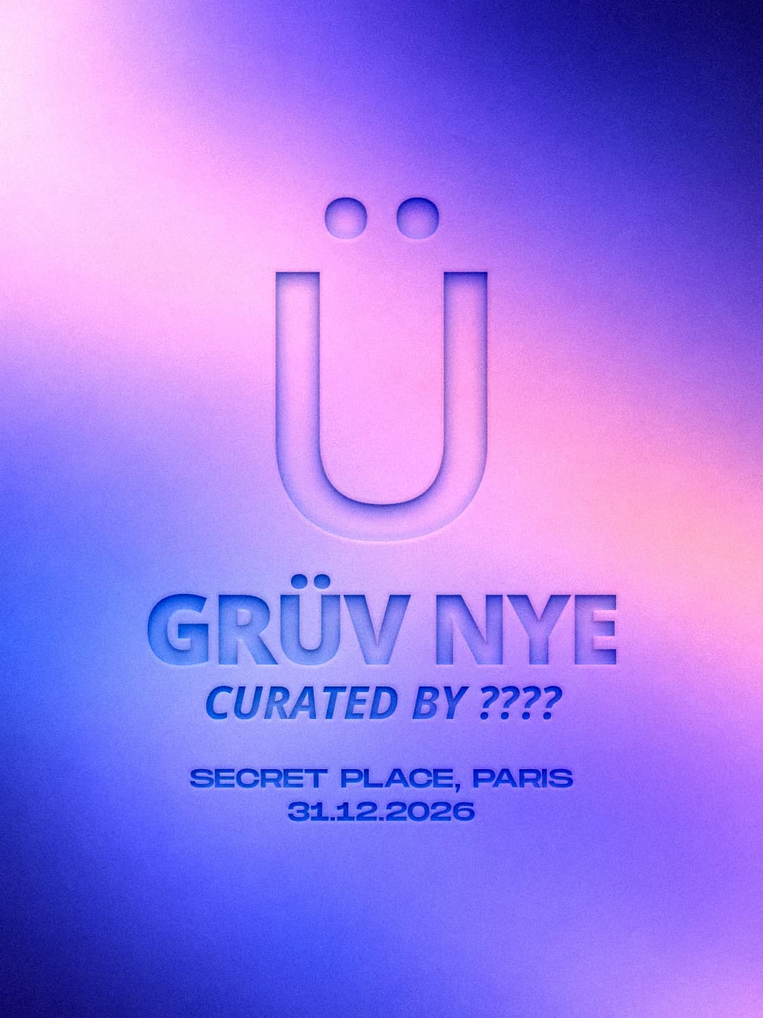 GRÜV NYE 2026 event poster